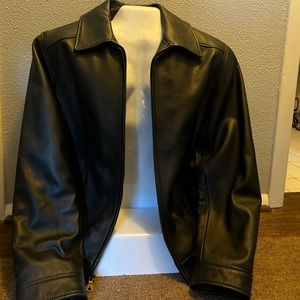 NWOT | Tommy Hilfiger | Leather Jacket | Mens Medium | Black